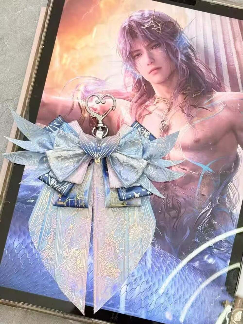 Rafayel Ribbon Bow, Love and Deepspace Bag Charm